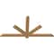 Ekena Millwork Kennewick Timber Gable Bracket, Western Red Cedar, 60"W x 30"H x 1 1/2"D x 3 1/2"F, 12/12 Pitch GBW060X30X0204KEN00SWR - alternate 2